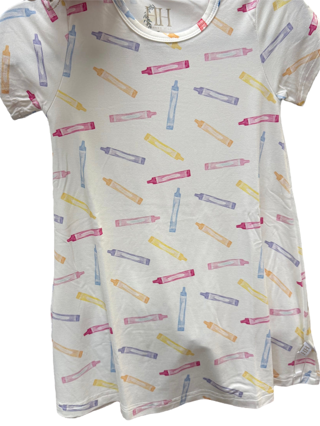 Pastel Crayon Bamboo Dress by Hamner Hill