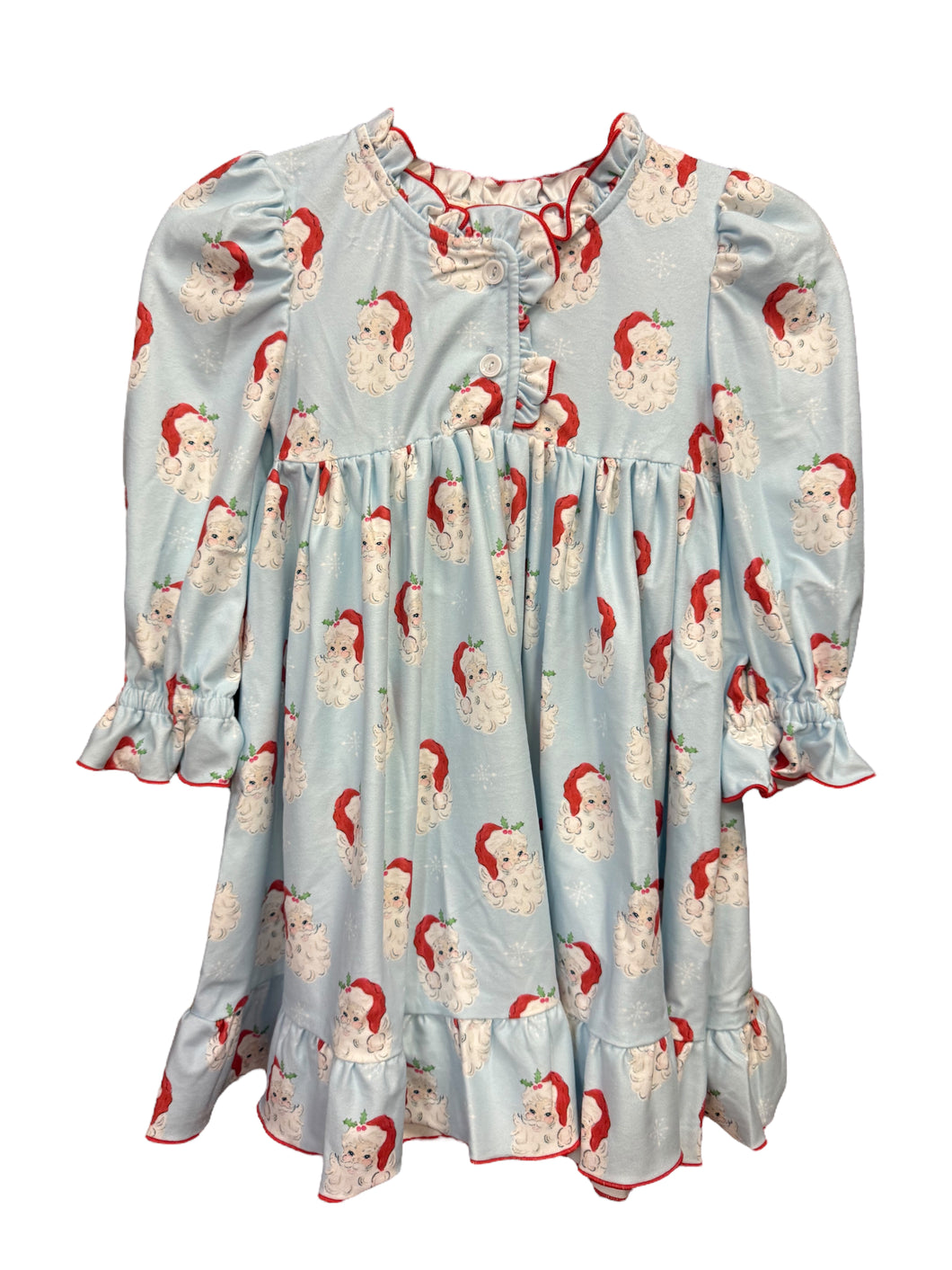 Blue Santa Butterknit Play Dress by Swoon Baby