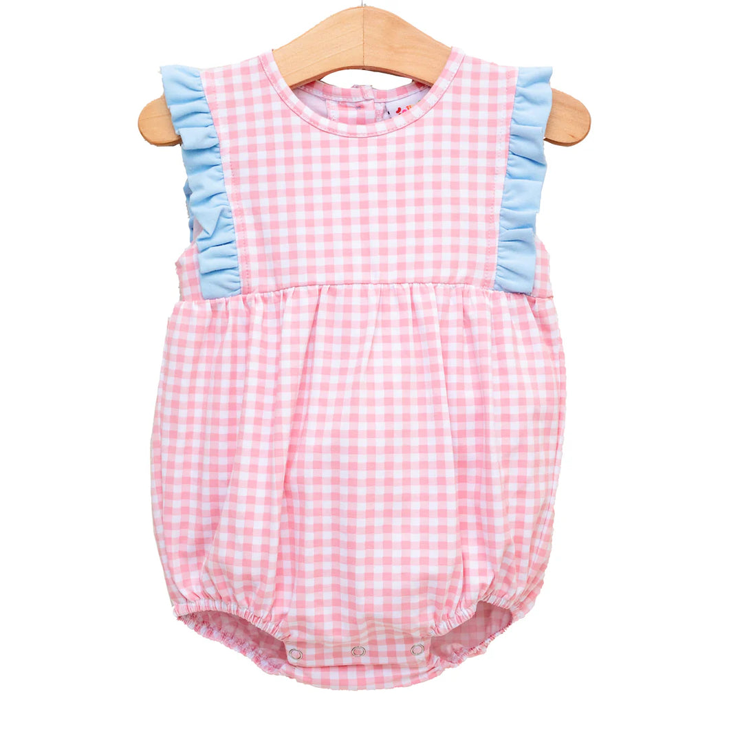 Pink Gingham Evie Bubble by Jellybean