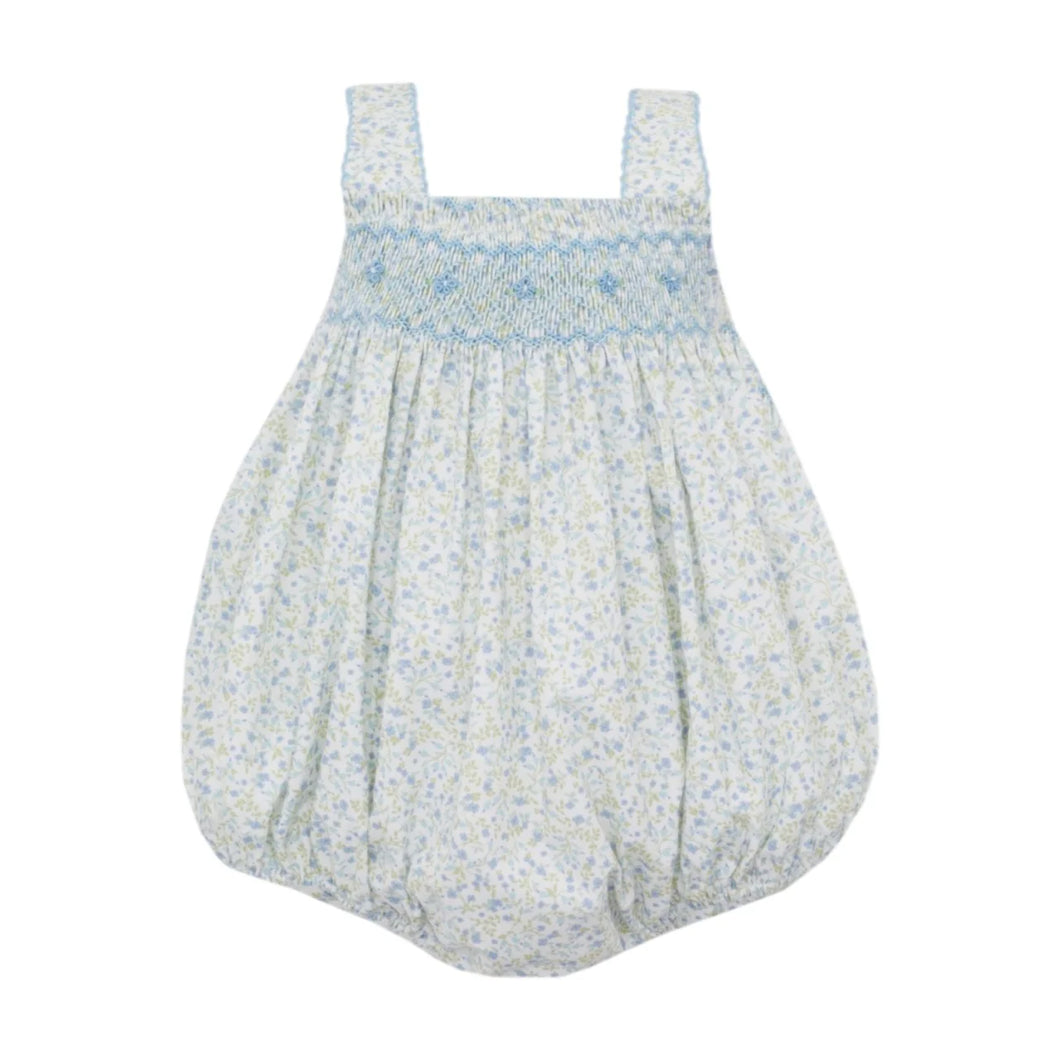 Amelia Blue Floral Strap Bubble by Petit Bebe