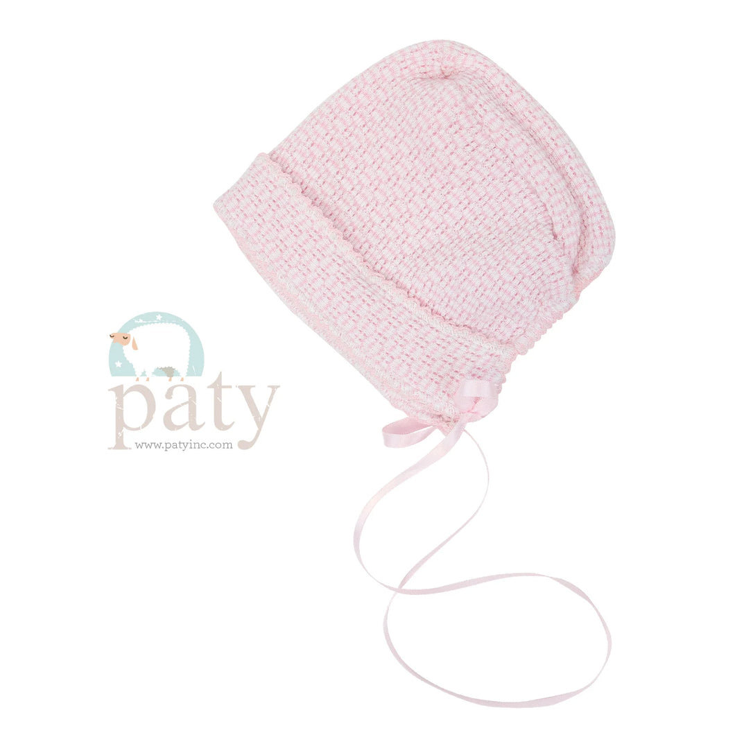Pink Ribbon Bonnet by Paty
