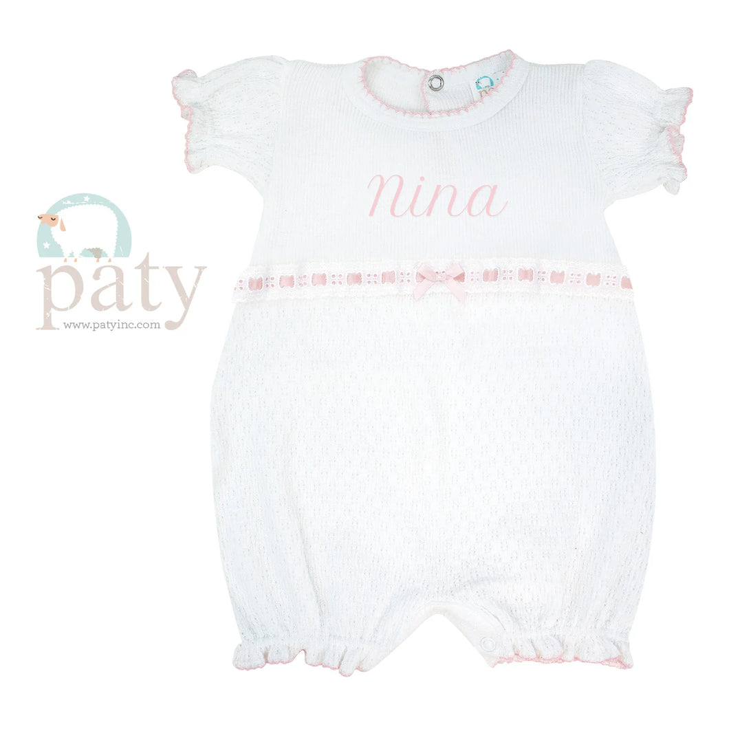 Pink Eyelet Ribbon Bubble by Paty