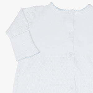 Blue Trim Snap Gown by Paty