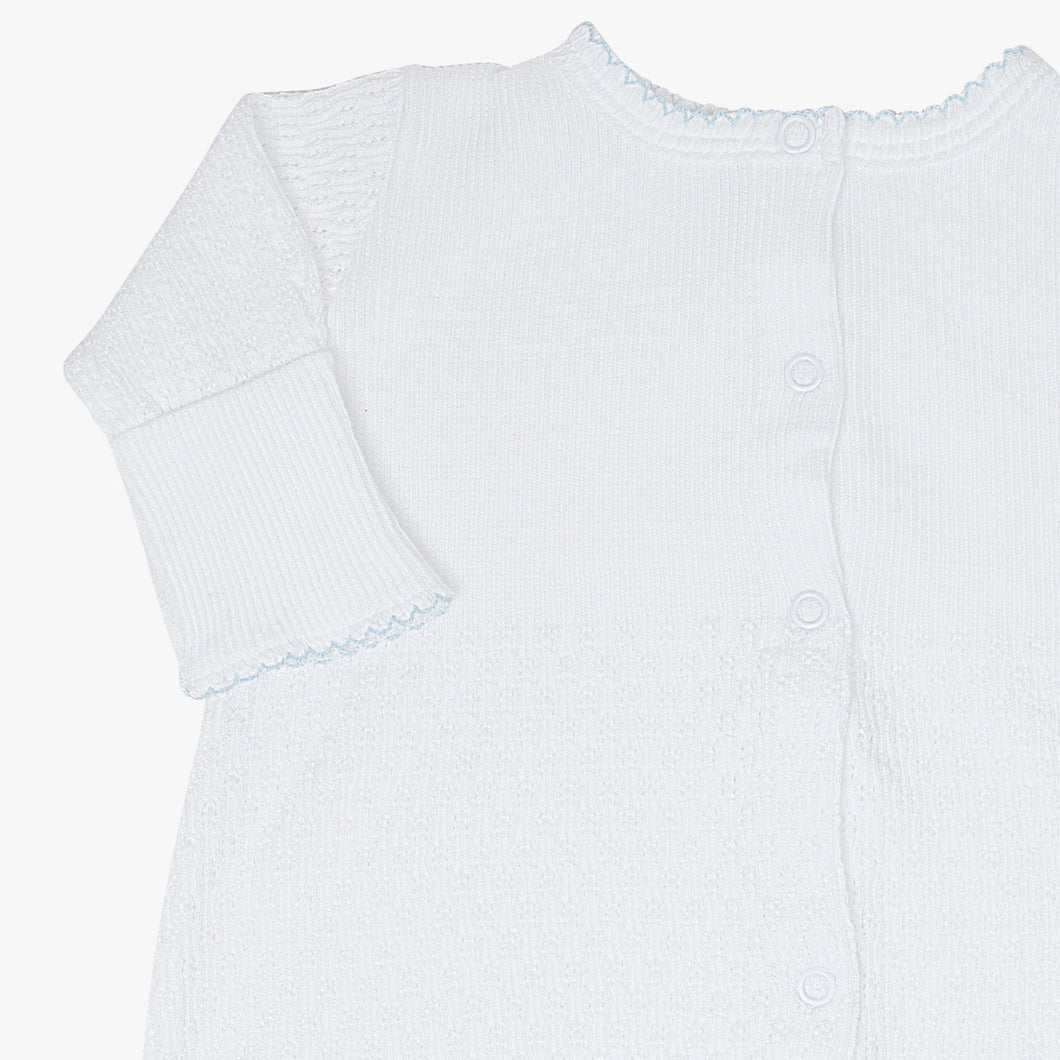 Blue Trim Snap Gown by Paty