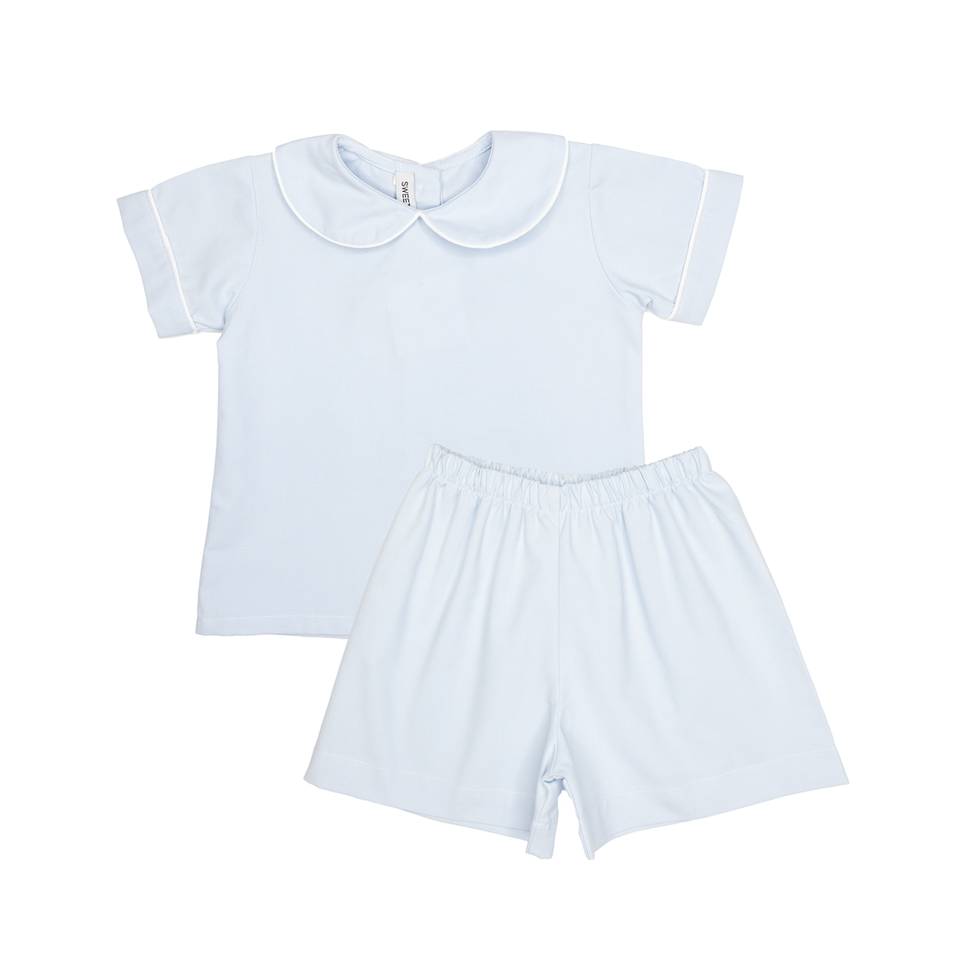 Blue Boy Short Set by Sweet Dreams
