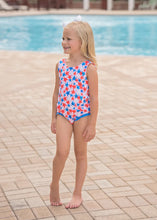 Load image into Gallery viewer, Patriotic Stars w/ Bow One-Piece Swimsuit by James &amp; Lottie
