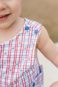 Stars & Stripes Patriotic Knit Reed JonJon by James & Lottie