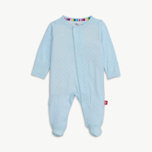Blue Pin Dot Footie by Magnetic Me