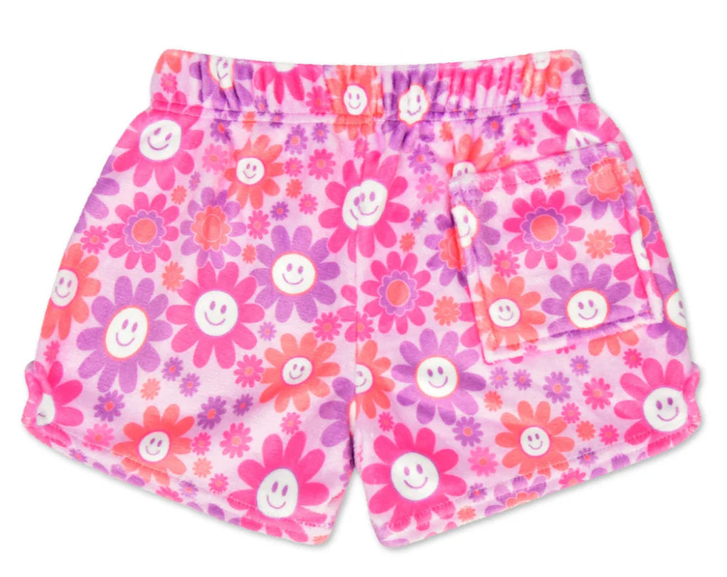 Groovy Smiles Plush PJ Shorts