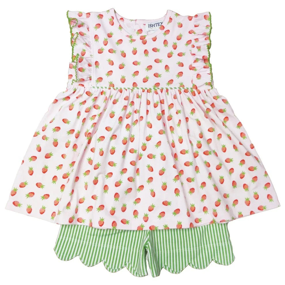 Strawberry Girl’s Short Set