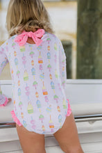 Load image into Gallery viewer, Leighton Reel Fun One Piece Rash Guard Set by James &amp; Lottie
