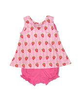 Load image into Gallery viewer, Lottie Bloomer Set Strawberry Stripe by James &amp; Lottie
