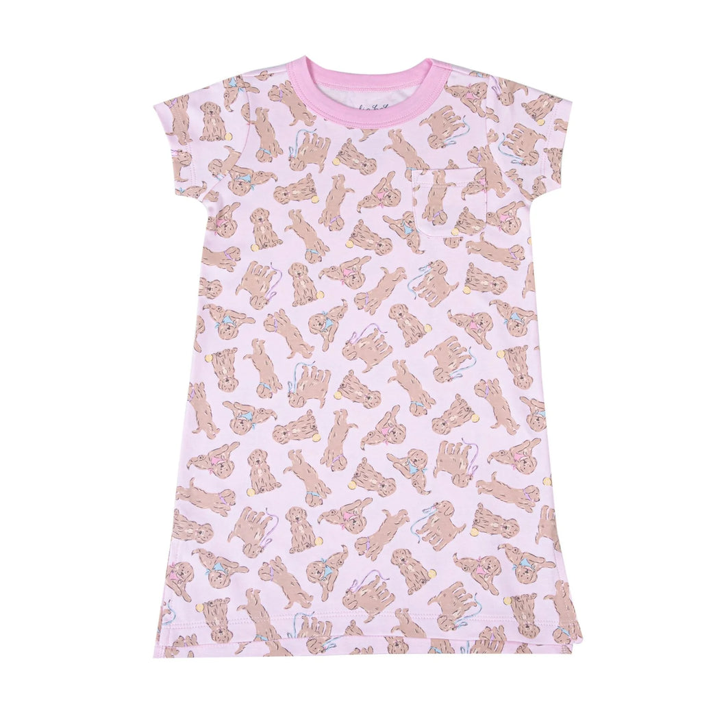 Golden Pup Nightgown by Magnolia Baby
