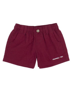Boys Maroon Mallard Shorts by Properly Tied