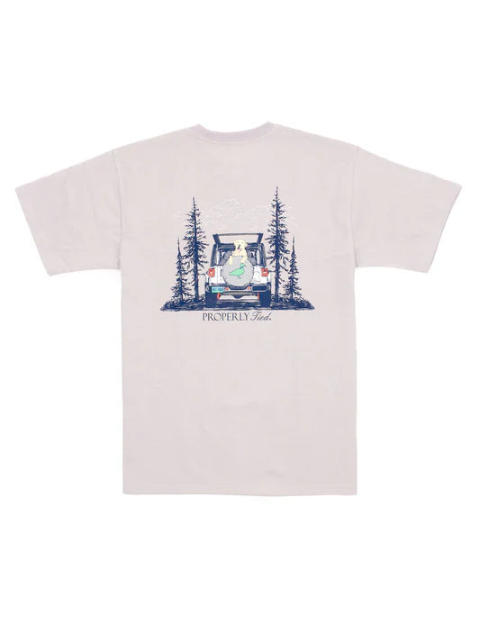 Catch A Ride SS Ice Grey TShirt by Properly Tied