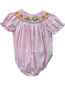 Pumpkin Tractor Smock Bubble by City Beautiful