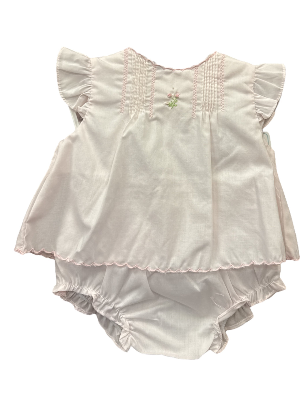Pink Flower Bloomer Set by Petit Ami