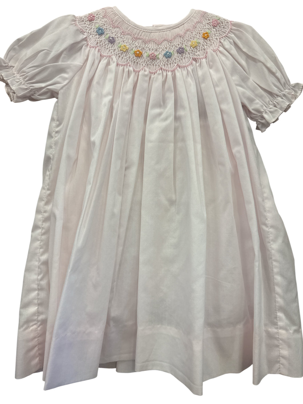 Pink Colorful Flower Dress by Petit Ami