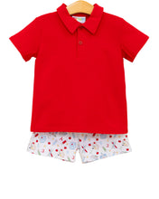 Load image into Gallery viewer, Easy As ABC Polo Short Set by Smock Candy
