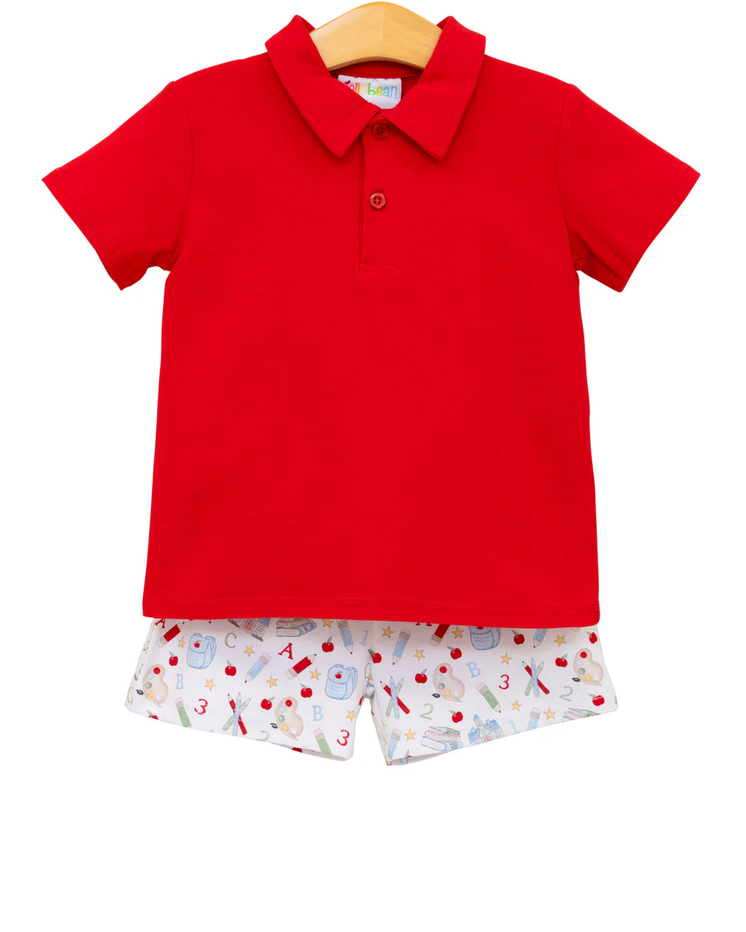 Easy As ABC Polo Short Set by Smock Candy