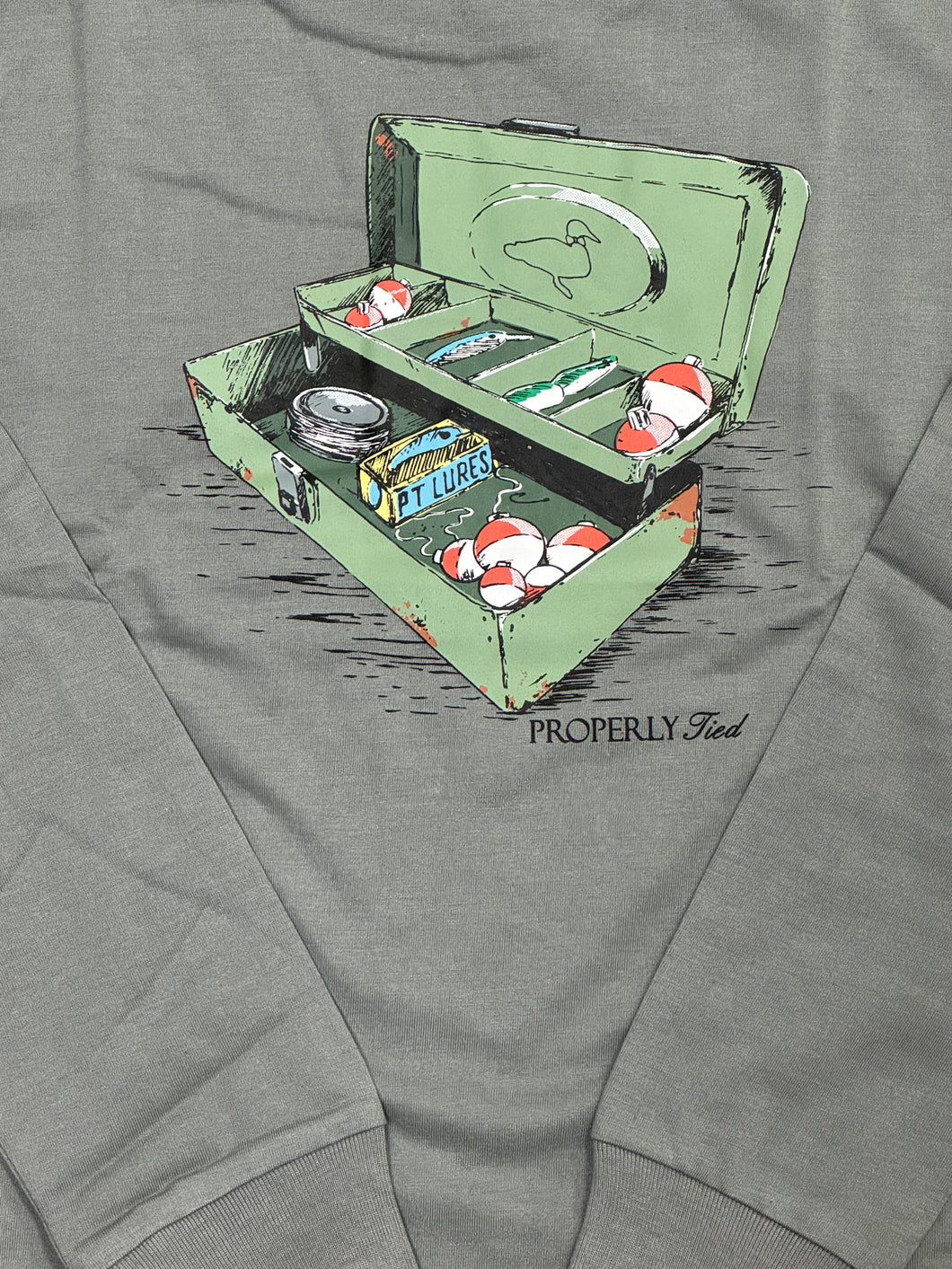 Boys Tackle Box LS Battleship Grey by Properly Tied