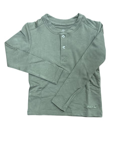 Boys Shoreline Henley LS Cedar by Properly Tied