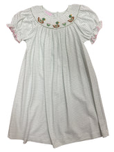 Load image into Gallery viewer, Mallard Duck Green Knit Stripe Bishop by Petit Bebe
