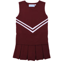 Load image into Gallery viewer, Maroon Cheer Uniform by Trotter Street (Built In Shorts)
