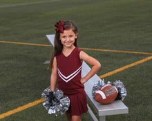 Load image into Gallery viewer, Maroon Cheer Uniform by Trotter Street (Built In Shorts)
