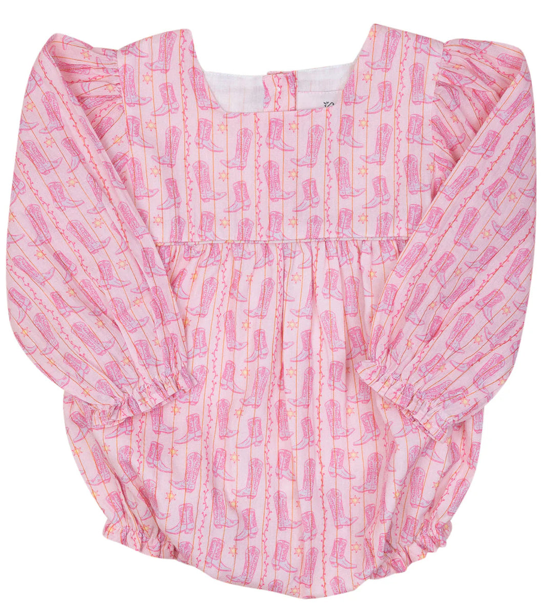 Cowgirl Boots with Gold Bubble by Smockingbird