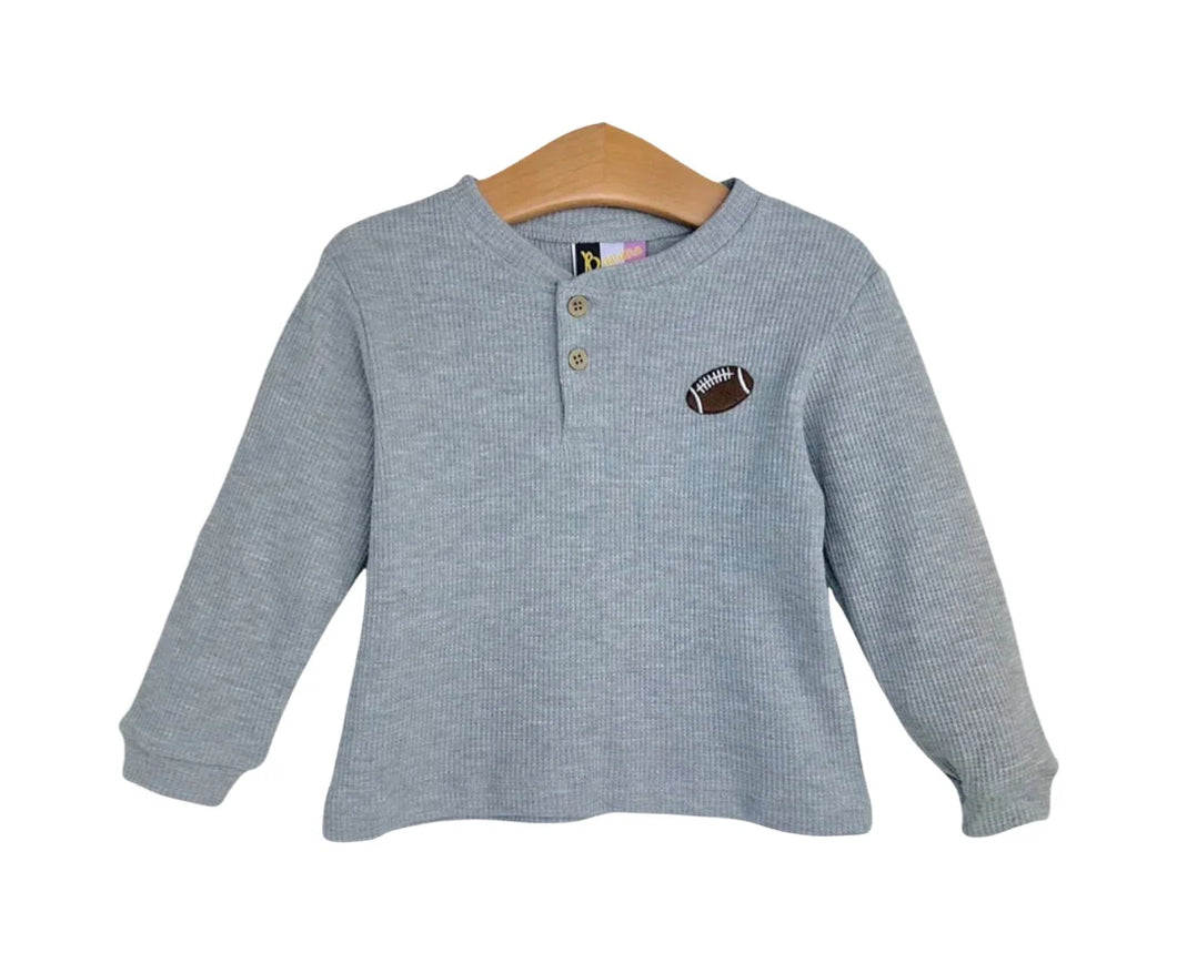 Football Boys Henley Shirt by Banana Split