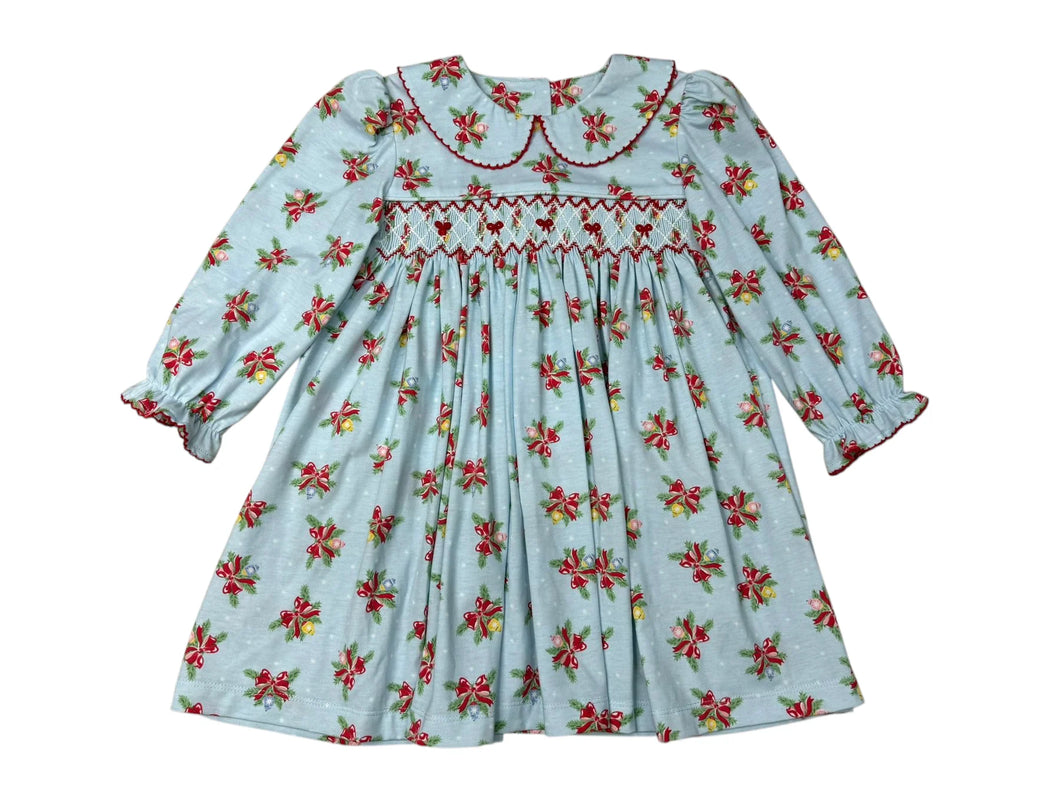 Merry & Bright Smocked Dress by Banana Split