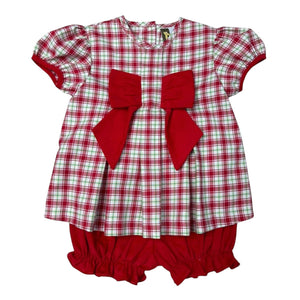 Christmas Plaid Kenzie Bloomer Set by Banana Split