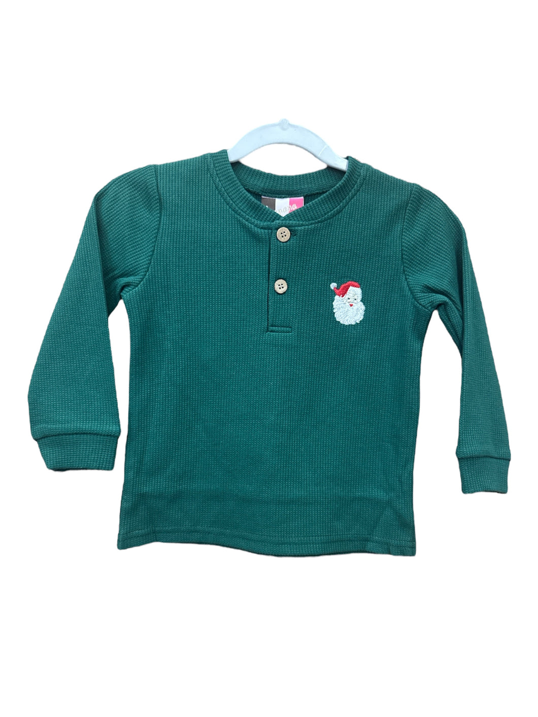Santa Boys Henley Shirt by Banana Split