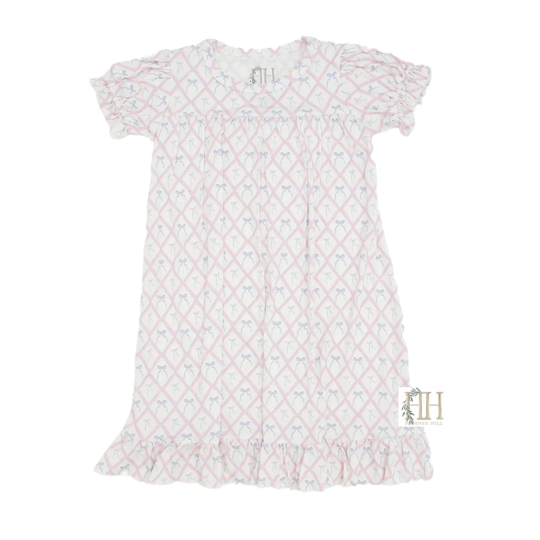 Girls Ribbon and Bows Nightgown by Hamner Hill