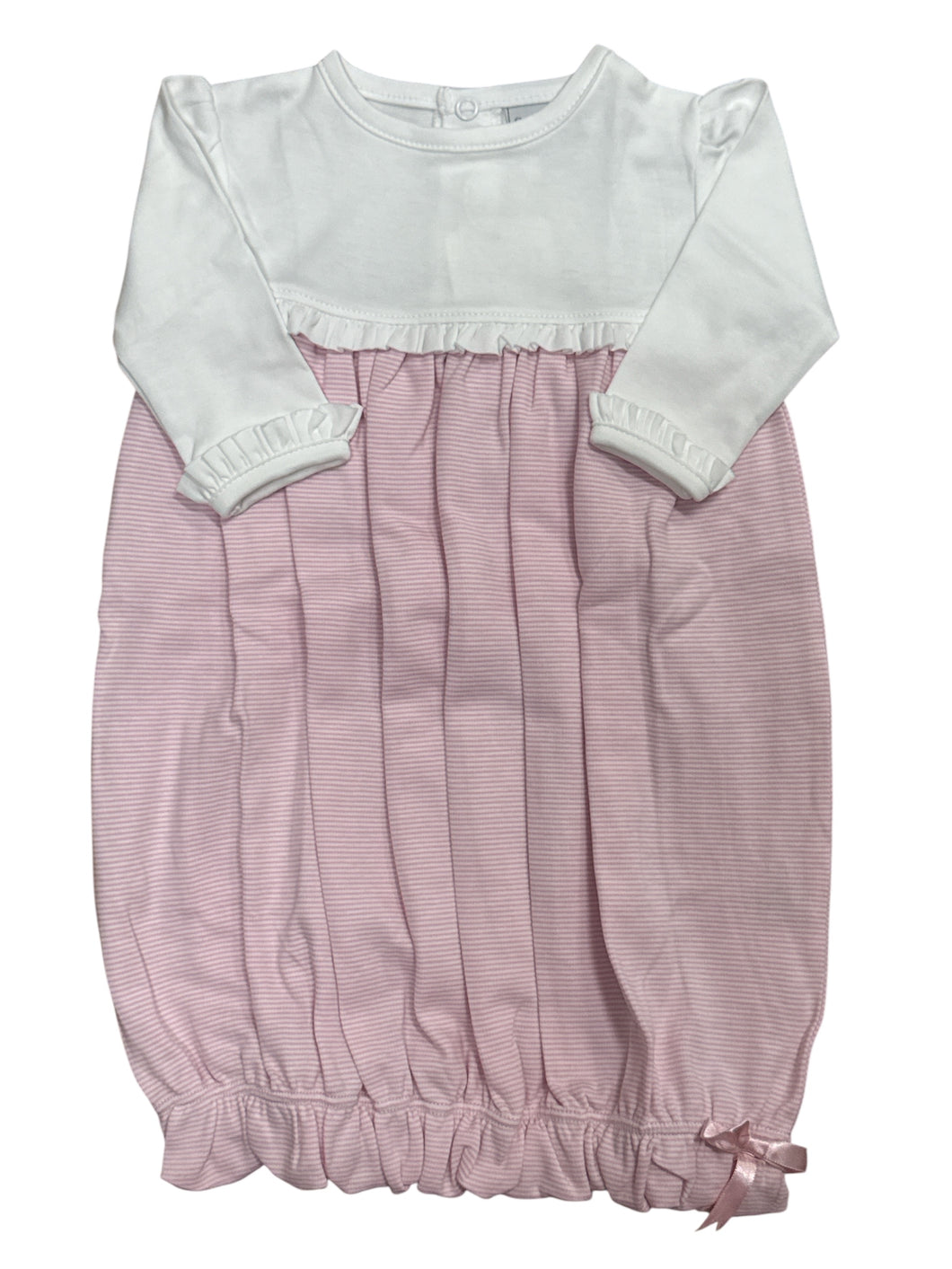 Pink Stripe/White Top Gown by Squiggles