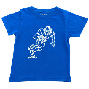 Royal & White Football T-Shirt by Mustard & Ketchup