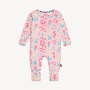Pink Party Animals Glow in the Dark Coverall by Magnetic Me