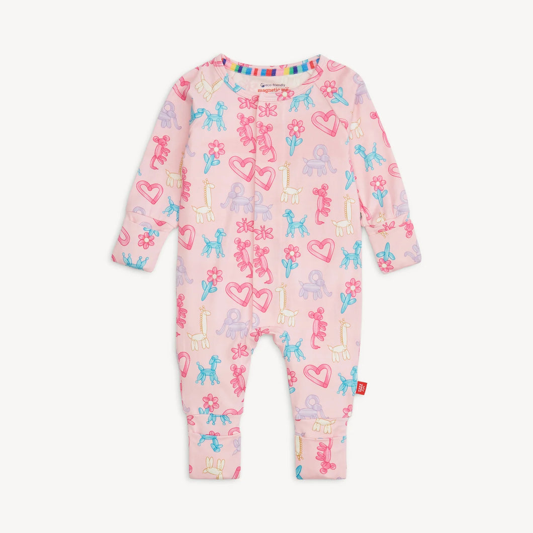 Pink Party Animals Glow in the Dark Coverall by Magnetic Me