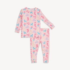 Pink Party Animals Glow in the Dark PJ Set by Magnetic Me