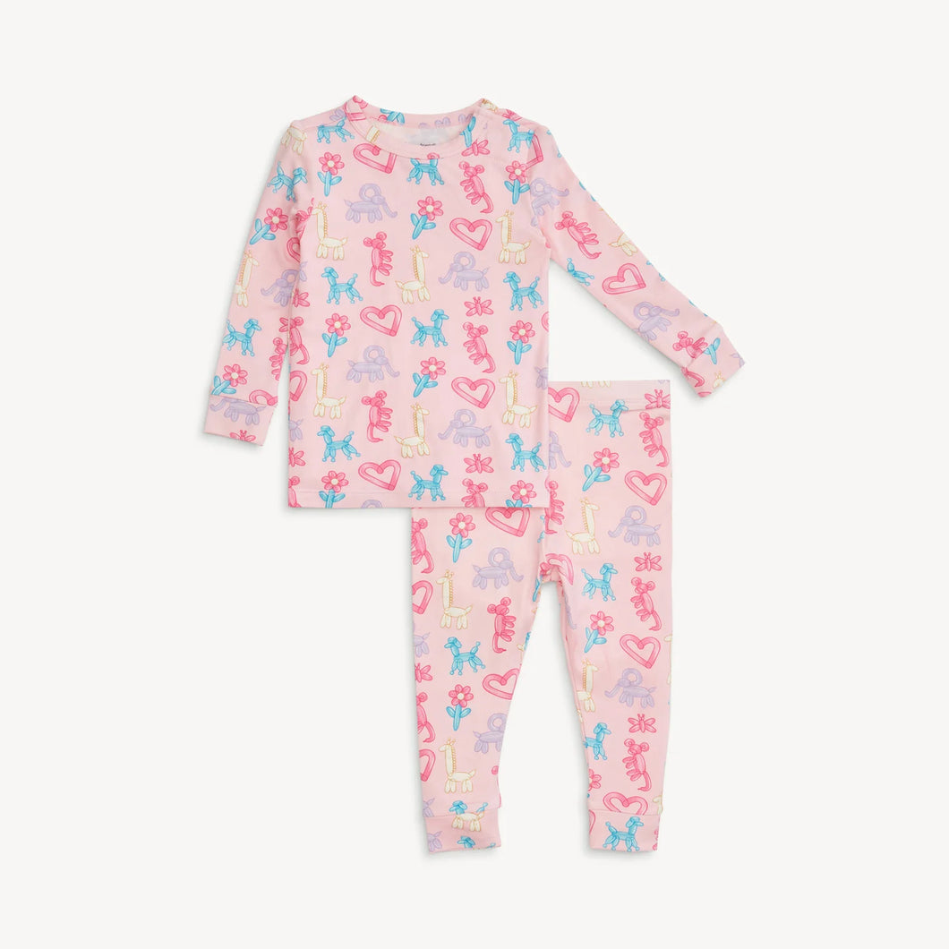 Pink Party Animals Glow in the Dark PJ Set by Magnetic Me