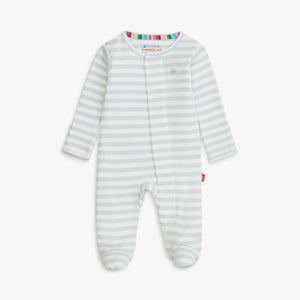 Blue Stripe Footie by Magnetic Me