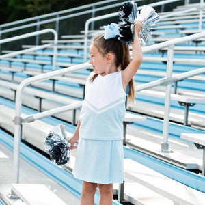 Powder Blue Cheer Uniform (Built In Shorts)