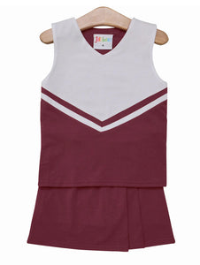 Maroon Cheer Uniform (Built In Shorts)