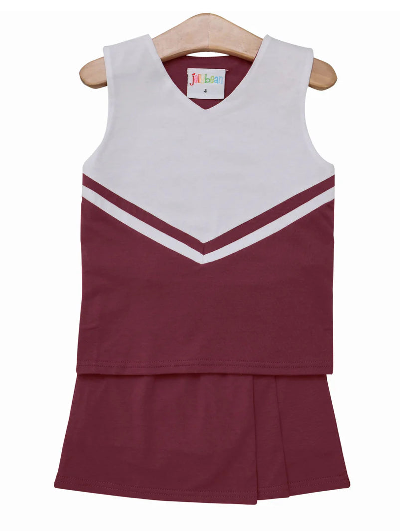 Maroon Cheer Uniform (Built In Shorts)