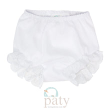 Load image into Gallery viewer, White Eyelet Diaper Cover/Bloomer by Paty
