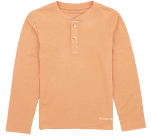 Orange Shoreline Henley by Properly Tied