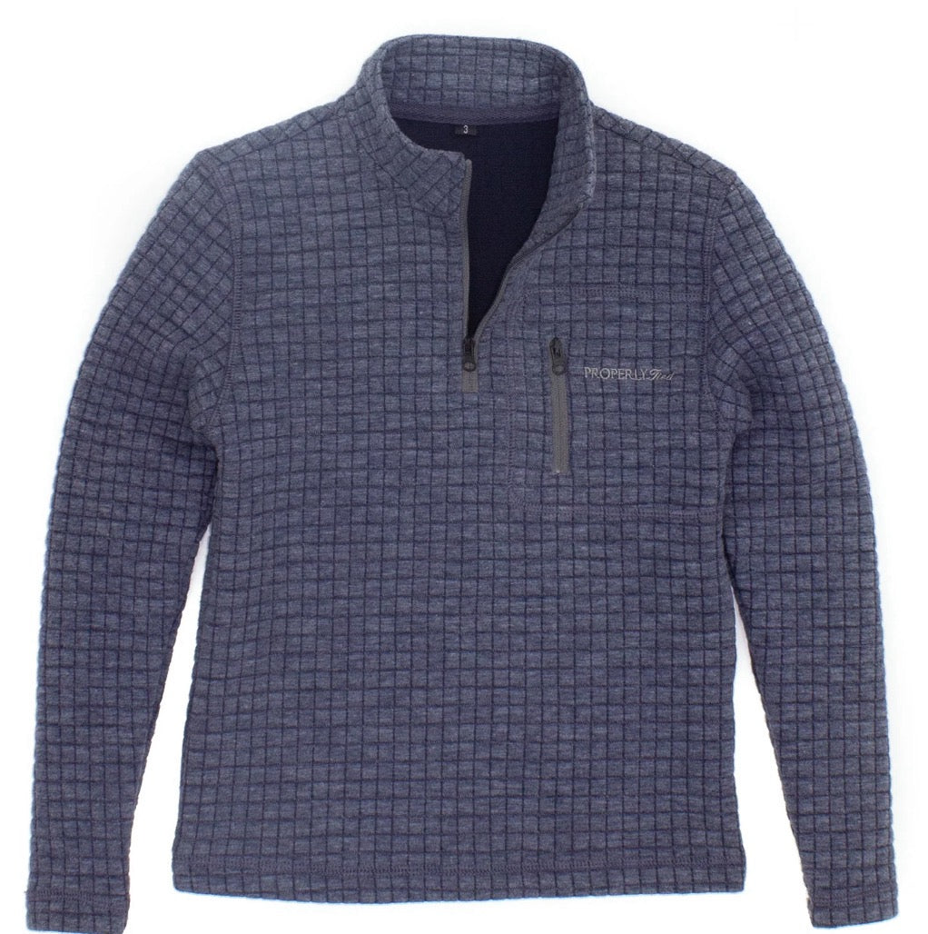 Revel Blue Delta Pullover by Properly Tied