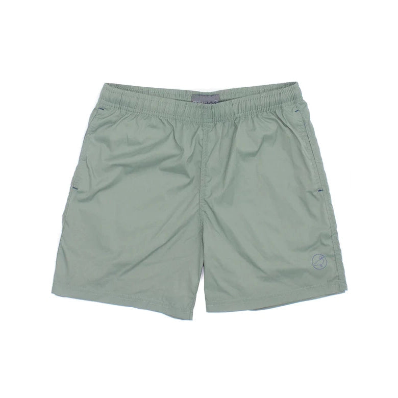 Moss Sage Grey Drifter Shorts by Properly Tied
