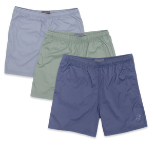 Moss Sage Grey Drifter Shorts by Properly Tied